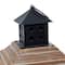 23" Brown Chinese Fir Traditional Candle Holder Lantern